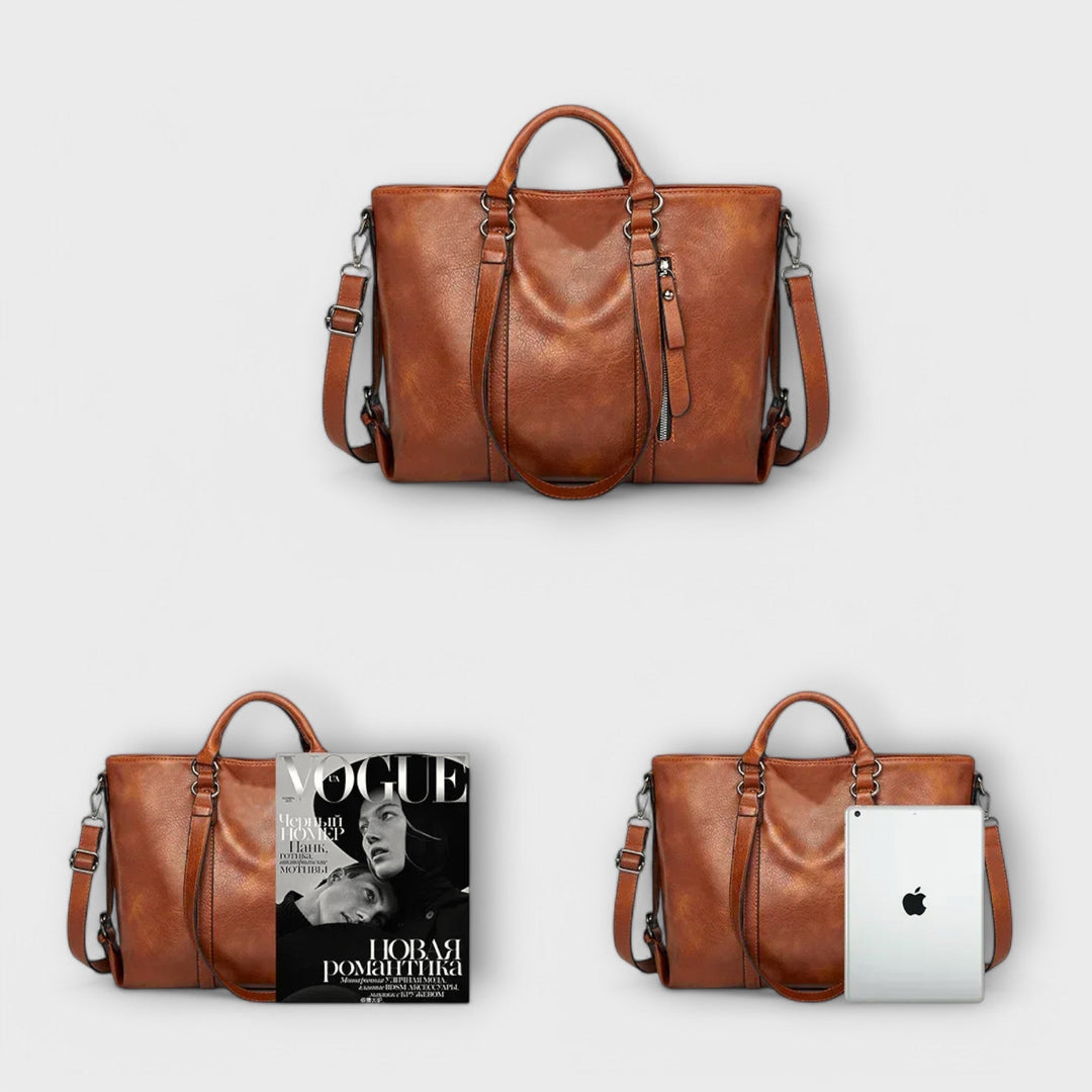 Ava - Borsa shopper grande in similpelle