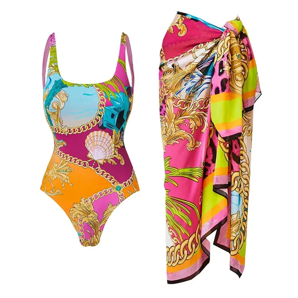 Zemina™ | Costume intero push-up modellante con accappatoio abbinato