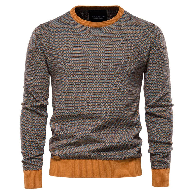 Maglione da uomo con motivo a rombi