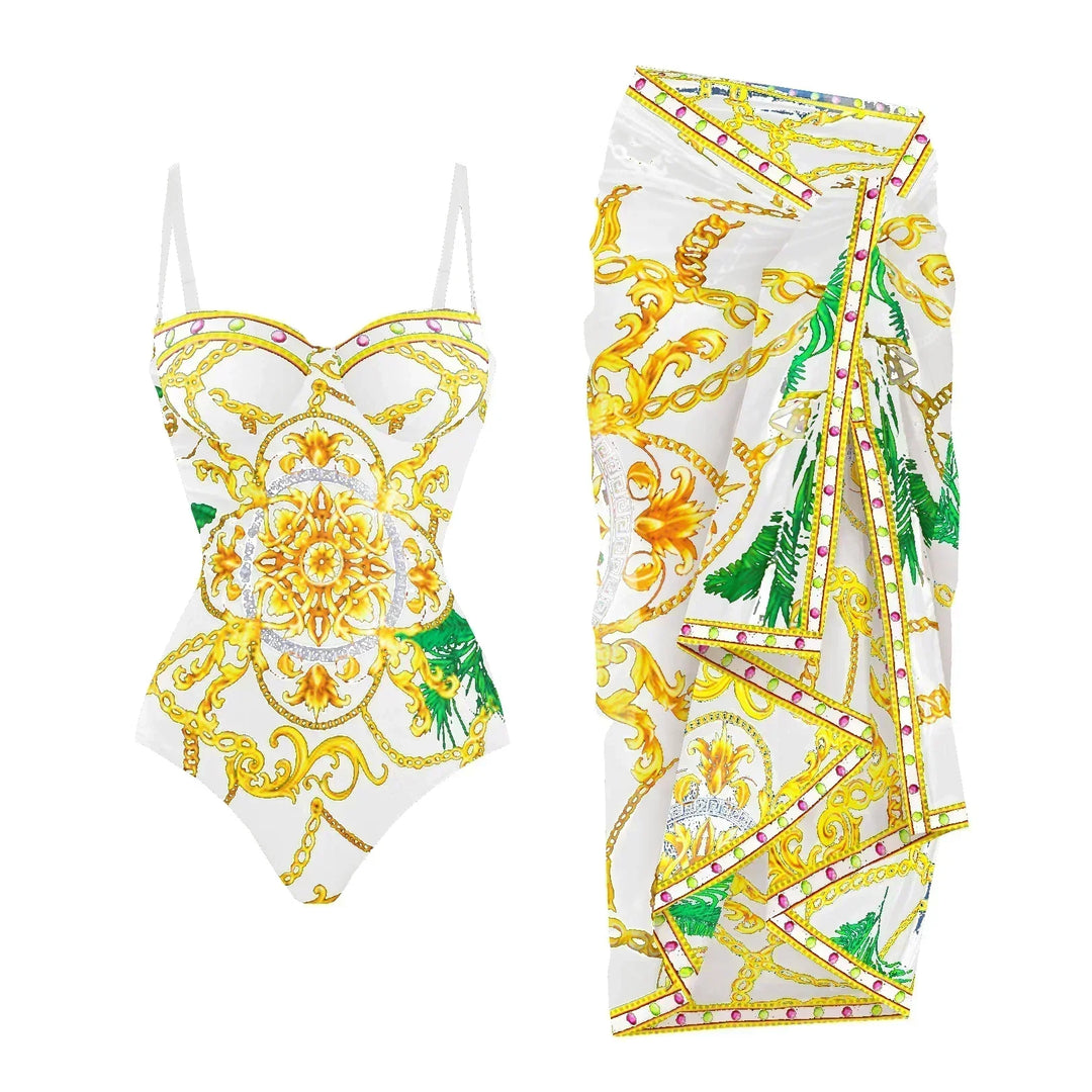 Zemina™ | Costume intero push-up modellante con accappatoio abbinato