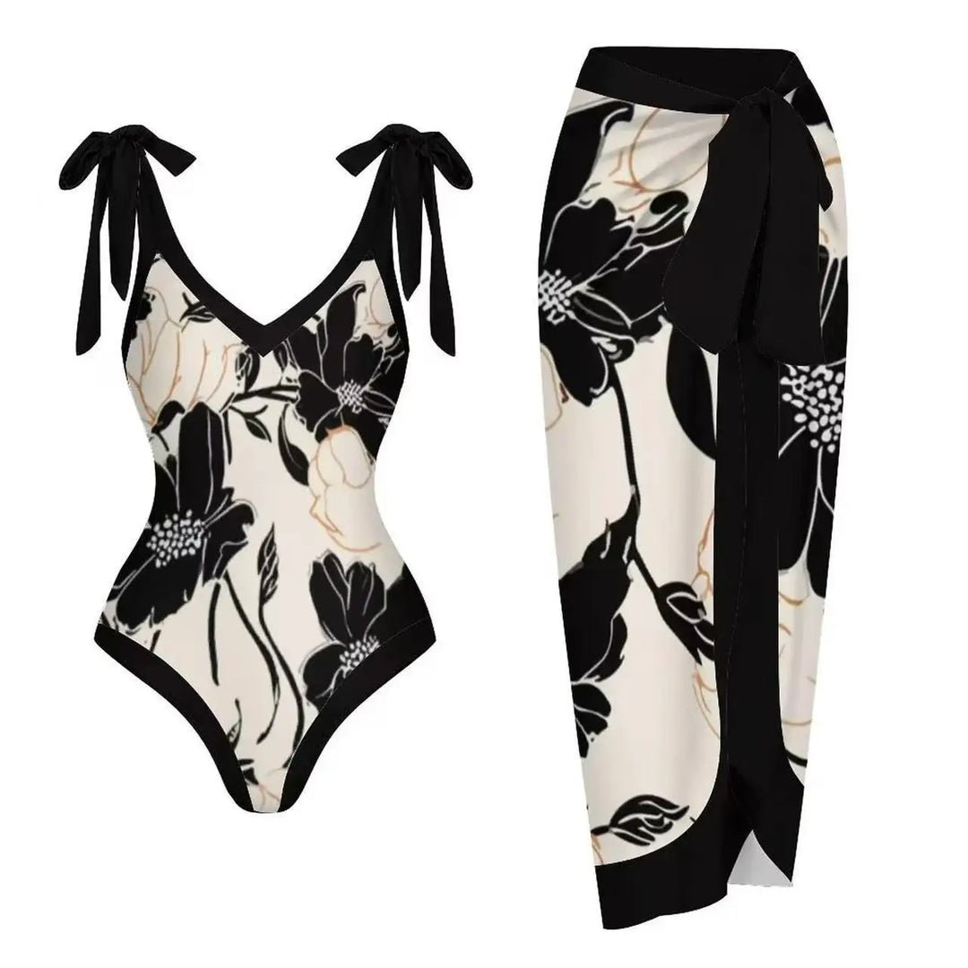 Zemina™ | Costume intero push-up modellante con accappatoio abbinato
