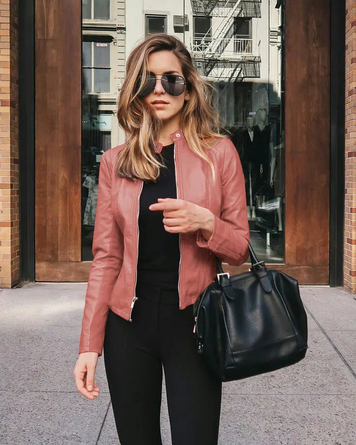 Giacca in pelle alla moda
