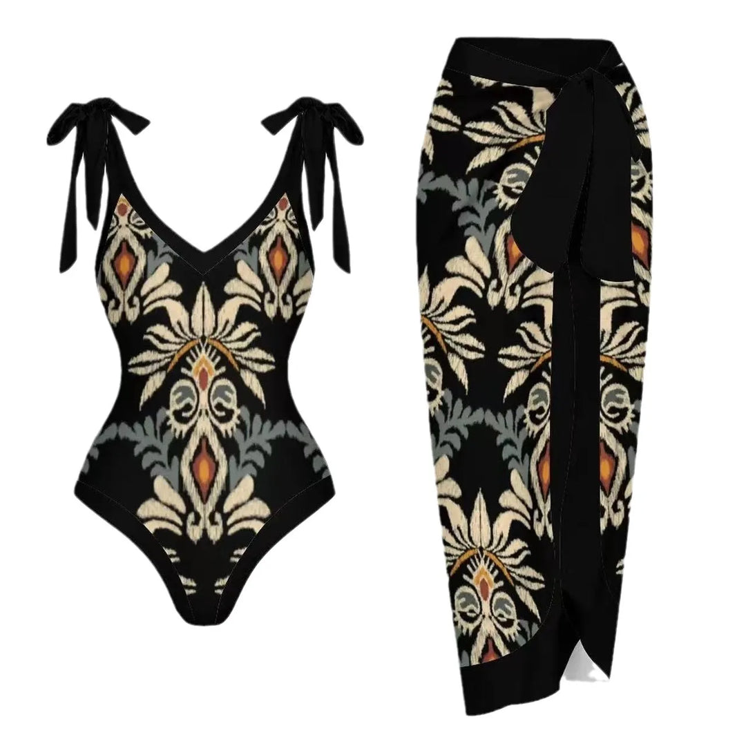 Zemina™ | Costume intero push-up modellante con accappatoio abbinato