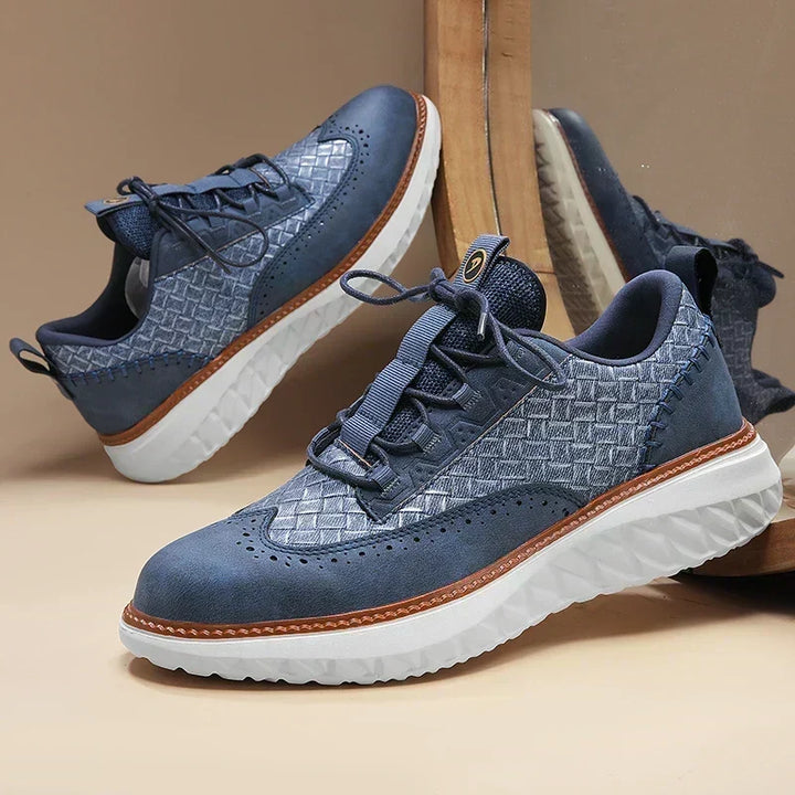 Angus - Sneakers in similpelle Oxford
