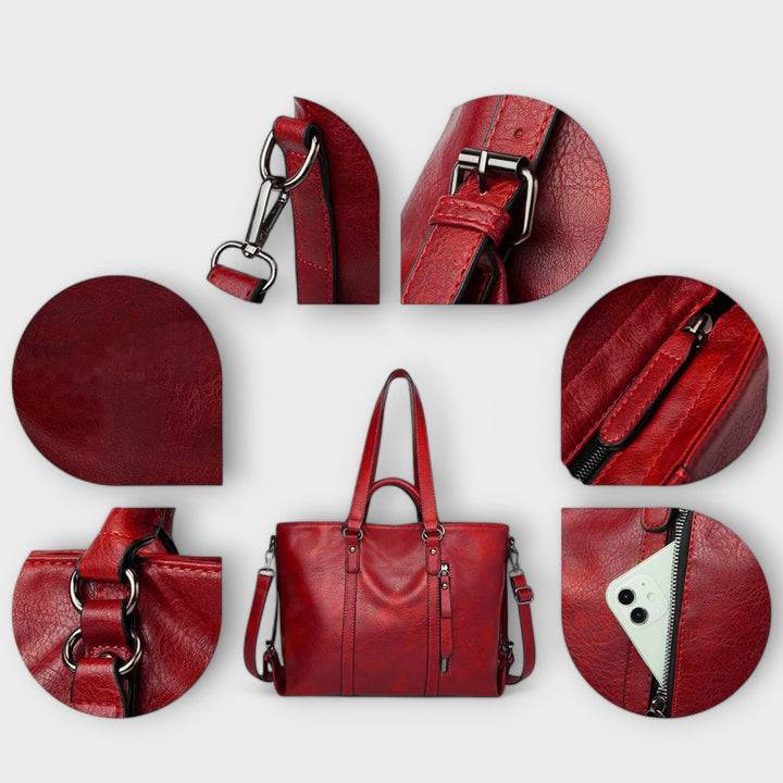 Ava - Borsa shopper grande in similpelle