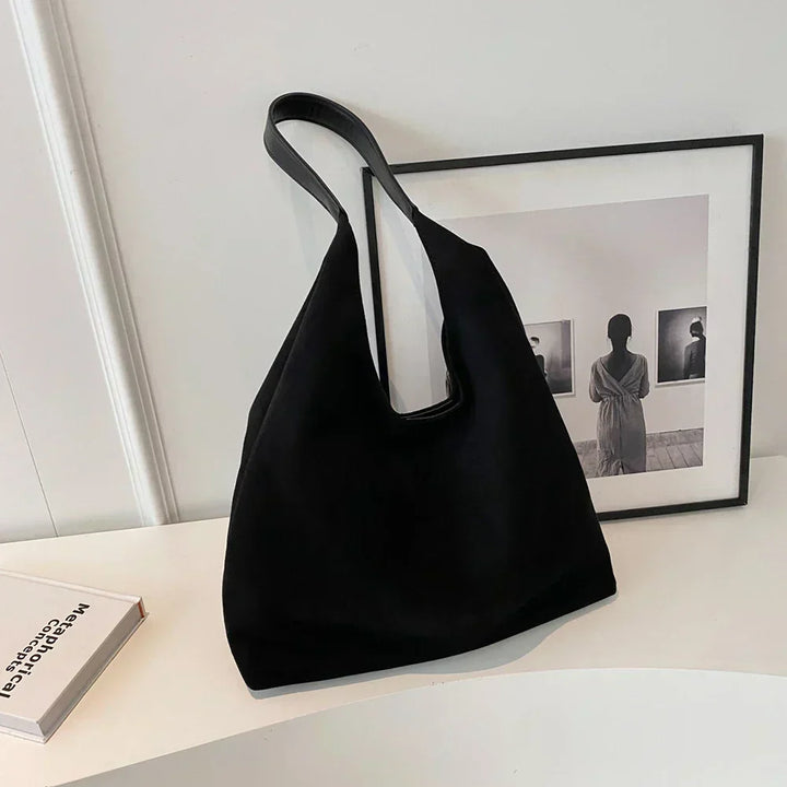 Borsa Hobo in pelle scamosciata