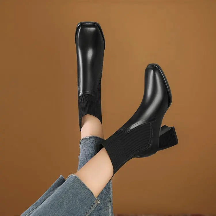 Mackenzie - Eleganti stivaletti con plateau