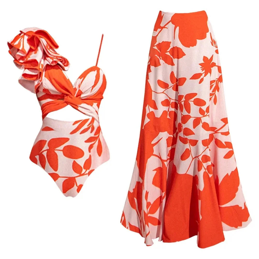 Zemina™ | Costume intero push-up modellante con accappatoio abbinato