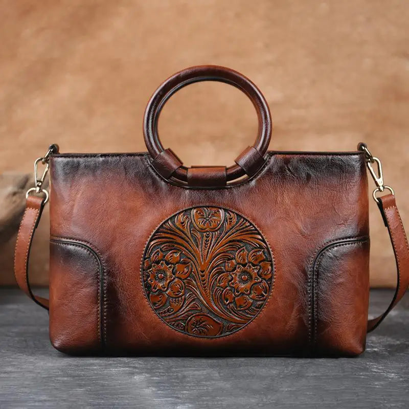 Borsa vintage in rilievo