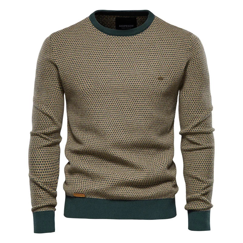 Maglione da uomo con motivo a rombi