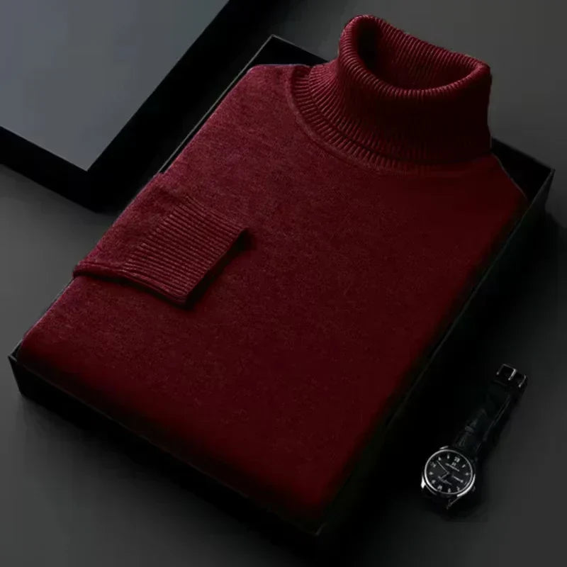 Elegante e comodo maglione a collo alto