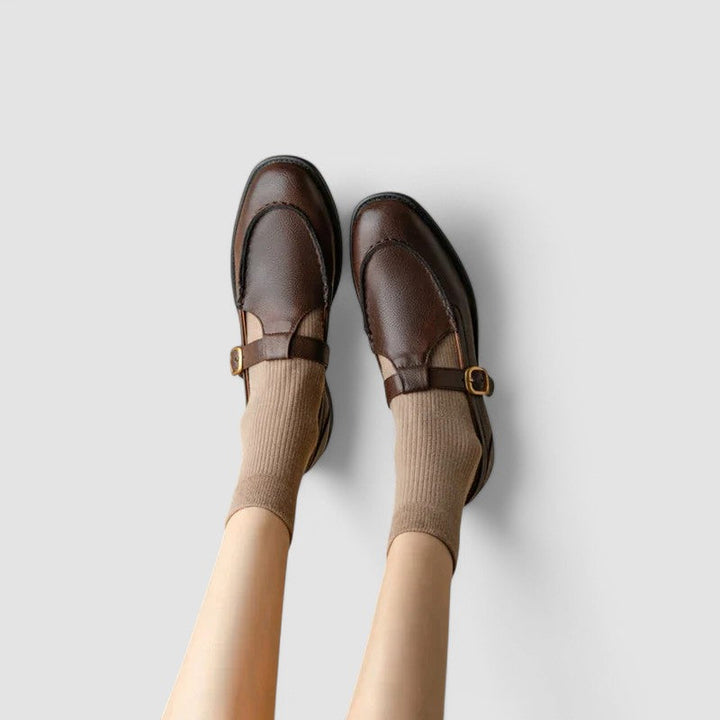 Winifred - Scarpe Mary Jane ortopediche con punta quadrata