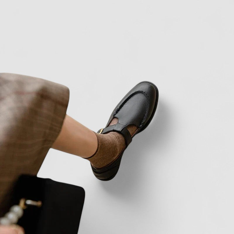 Winifred - Scarpe Mary Jane ortopediche con punta quadrata
