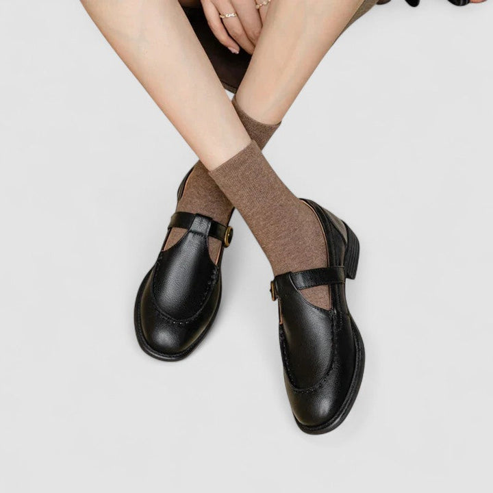 Winifred - Scarpe Mary Jane ortopediche con punta quadrata