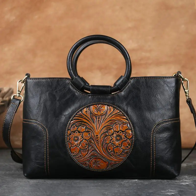 Borsa vintage in rilievo