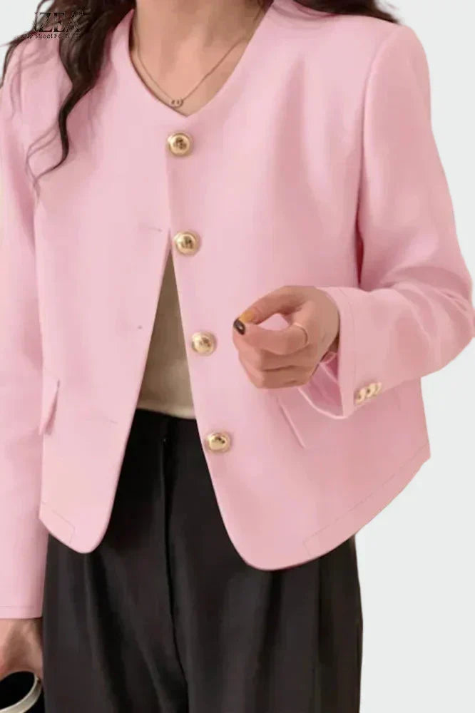 Lena - Blazer con bottoni dorati