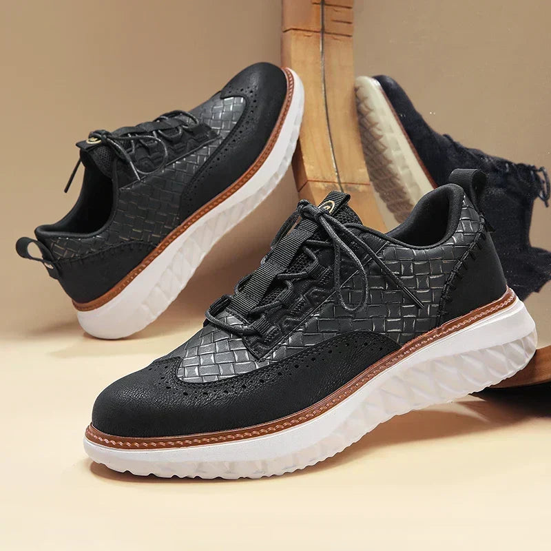 Angus - Sneakers in similpelle Oxford