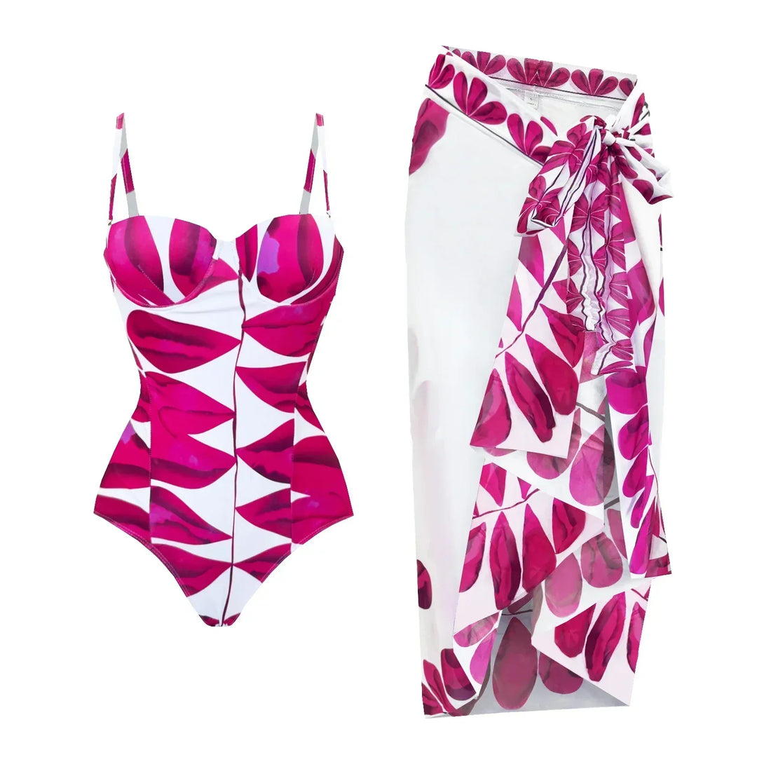 Zemina™ | Costume intero push-up modellante con accappatoio abbinato