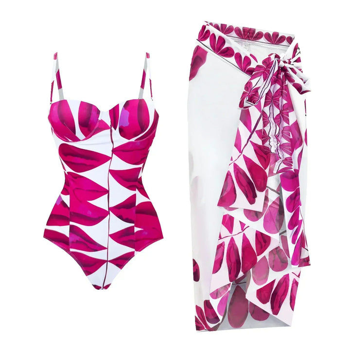 Zemina™ | Costume intero push-up modellante con accappatoio abbinato