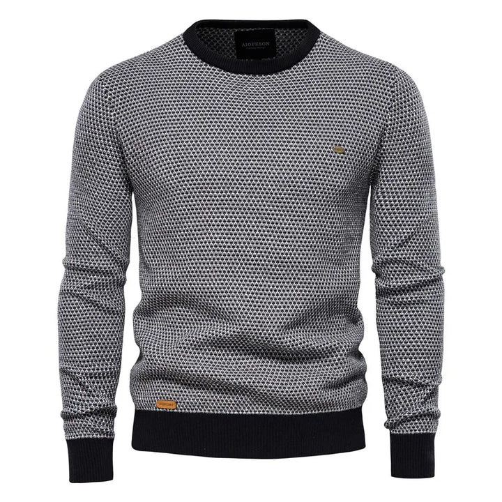 Maglione da uomo con motivo a rombi