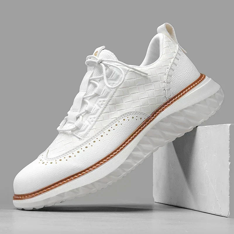 Angus - Sneakers in similpelle Oxford