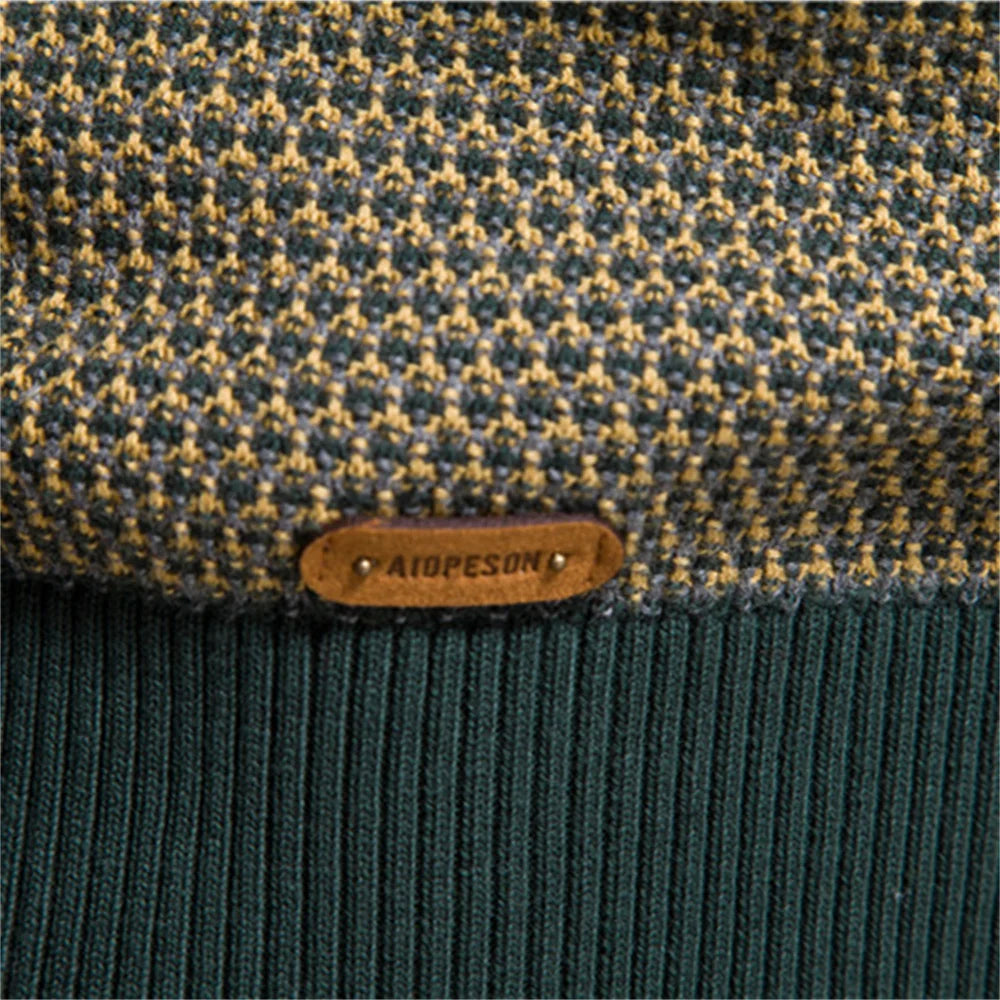 Maglione da uomo con motivo a rombi