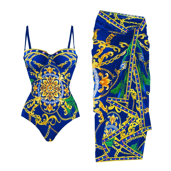 Zemina™ | Costume intero push-up modellante con accappatoio abbinato