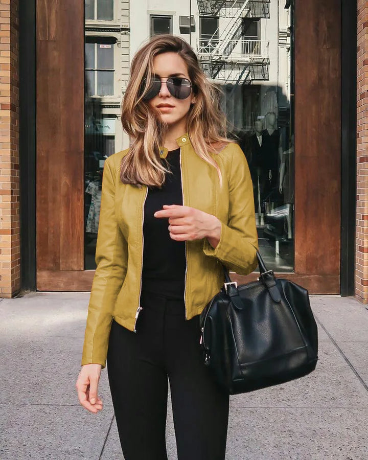 Giacca in pelle alla moda