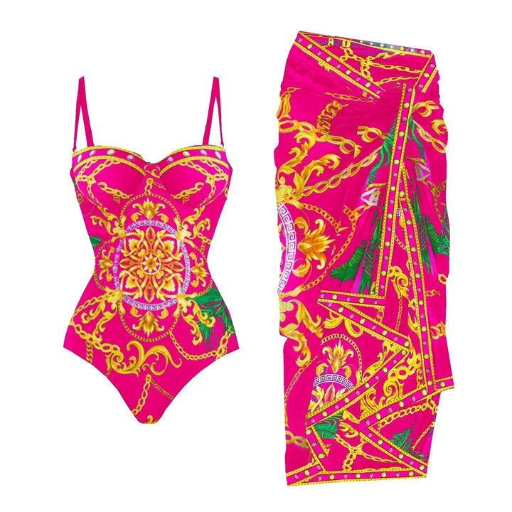 Zemina™ | Costume intero push-up modellante con accappatoio abbinato