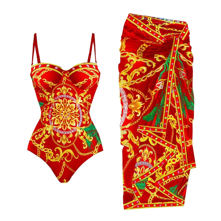 Zemina™ | Costume intero push-up modellante con accappatoio abbinato