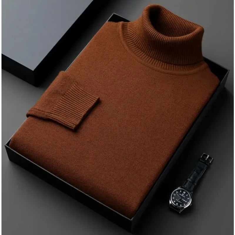 Elegante e comodo maglione a collo alto