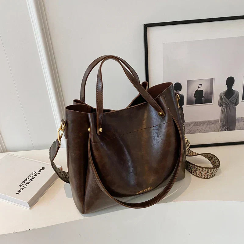 Borsa elegante con due tracolle