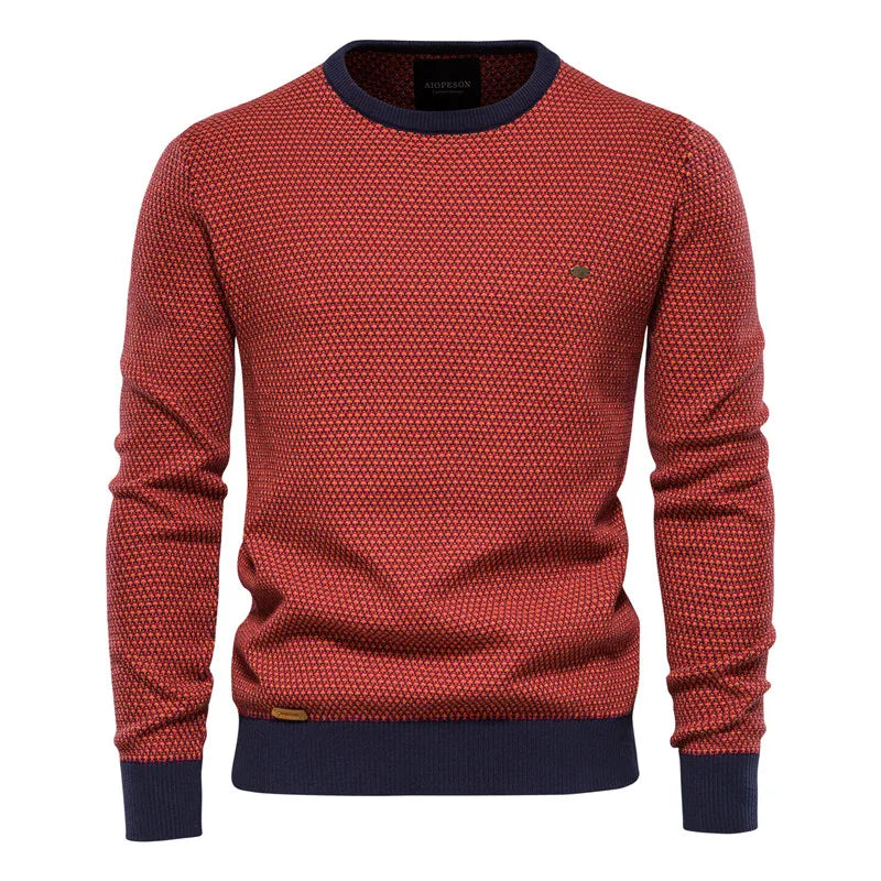 Maglione da uomo con motivo a rombi