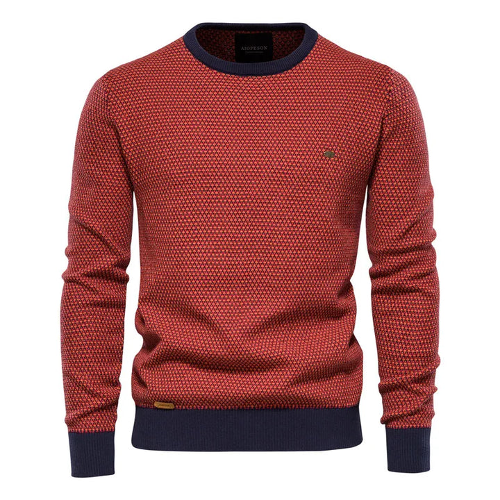 Maglione da uomo con motivo a rombi