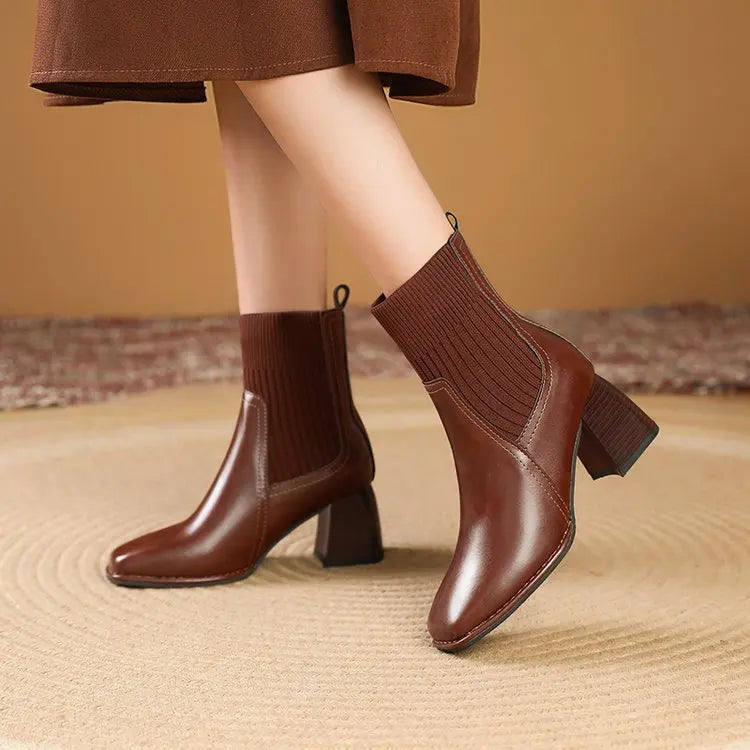Mackenzie - Eleganti stivaletti con plateau