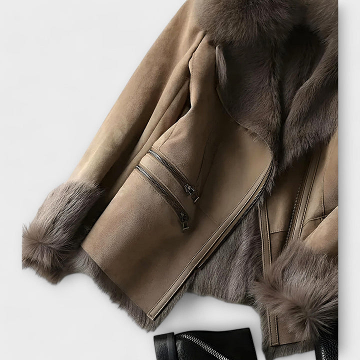 Petra - Luxury Faux Shearling Coat