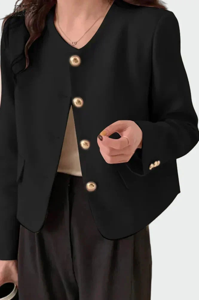 Lena - Blazer con bottoni dorati