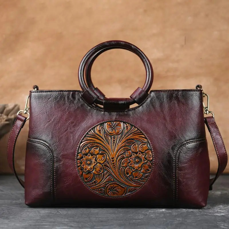 Borsa vintage in rilievo