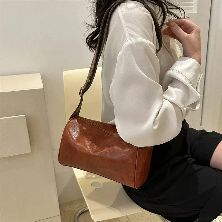 Borsa a tracolla vintage con tracolla intrecciata regolabile
