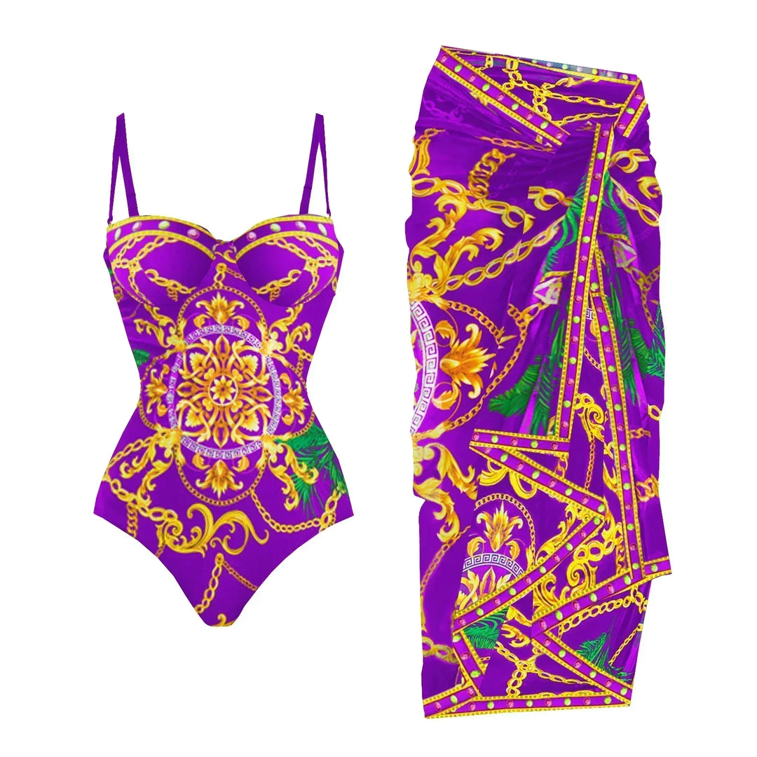 Zemina™ | Costume intero push-up modellante con accappatoio abbinato