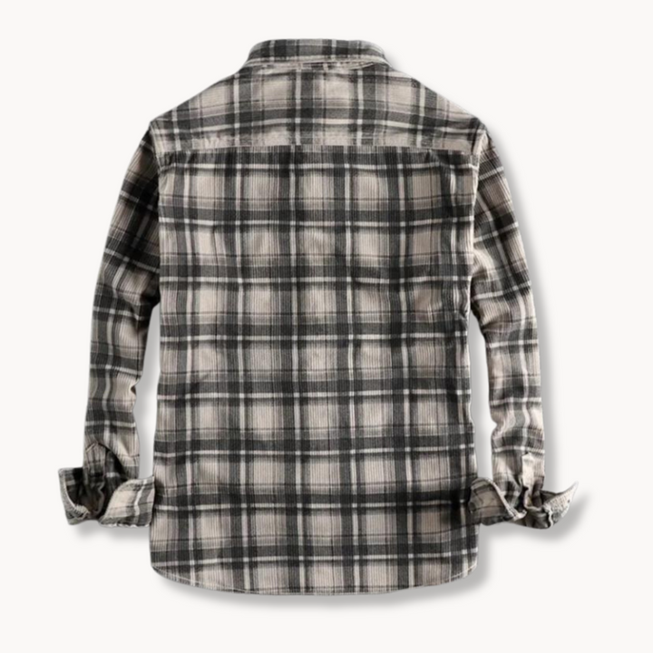 Mitchell - Camicia in misto velluto a coste