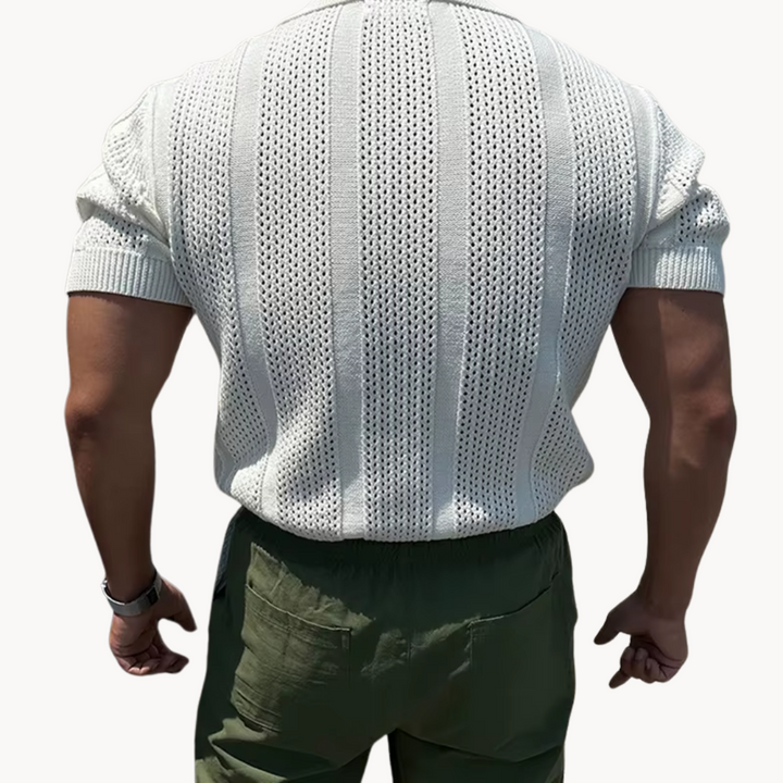 Benjamin - Camicia in maglia a collo aperto