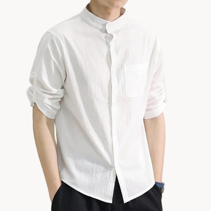 Owen - Camicia elegante con collo alla coreana
