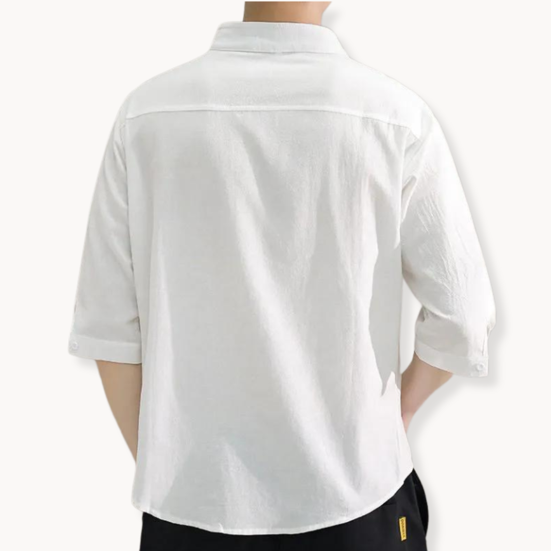 Owen - Camicia elegante con collo alla coreana