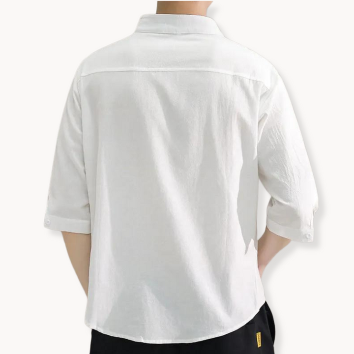 Owen - Camicia elegante con collo alla coreana