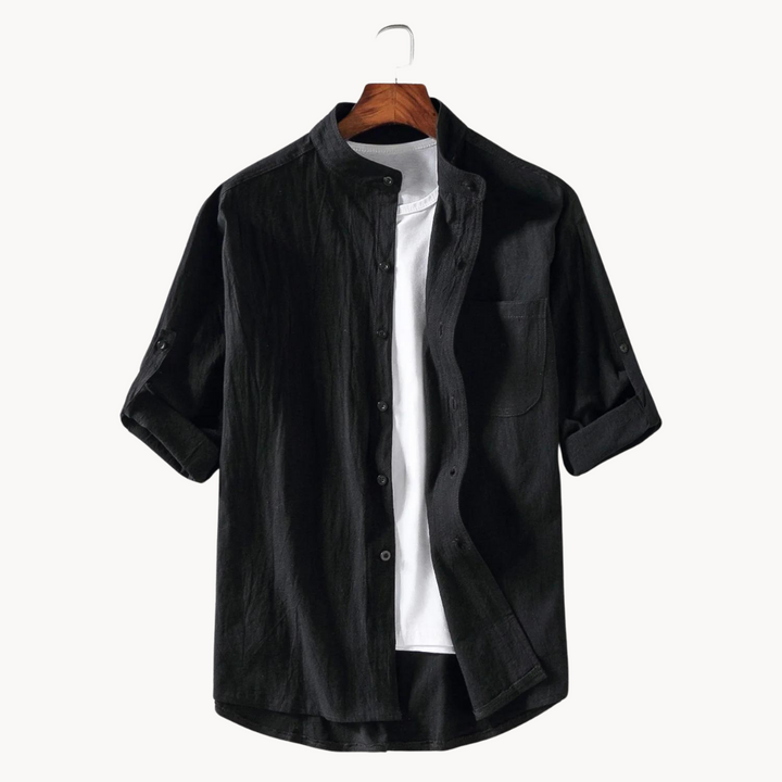 Owen - Camicia elegante con collo alla coreana