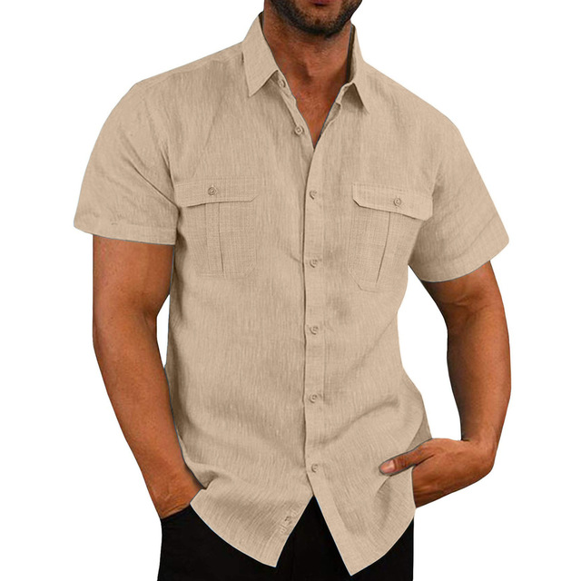 Callum - Camicia a maniche corte con due tasche