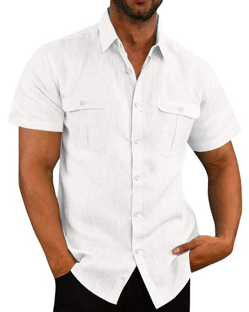 Callum - Camicia a maniche corte con due tasche