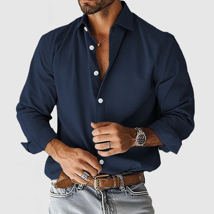 Jordan - Camicia in misto morbido relaxed