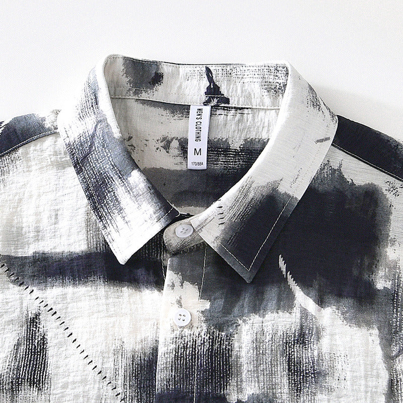 Connor - Short-Sleeve Front-Print Shirt